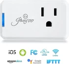 2x Jinvoo Wi-Fi Smart Plugs Mini Outlet Works W/ Alexa & Google App Timer