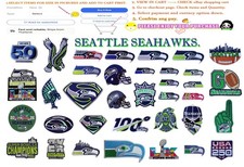 SEATTLE Seahawk Football-NFL-Patches Embroidery Iron Sewing on fabrics