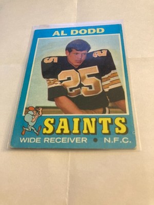 1971 Topps Football #146 al dodd new orleans saints