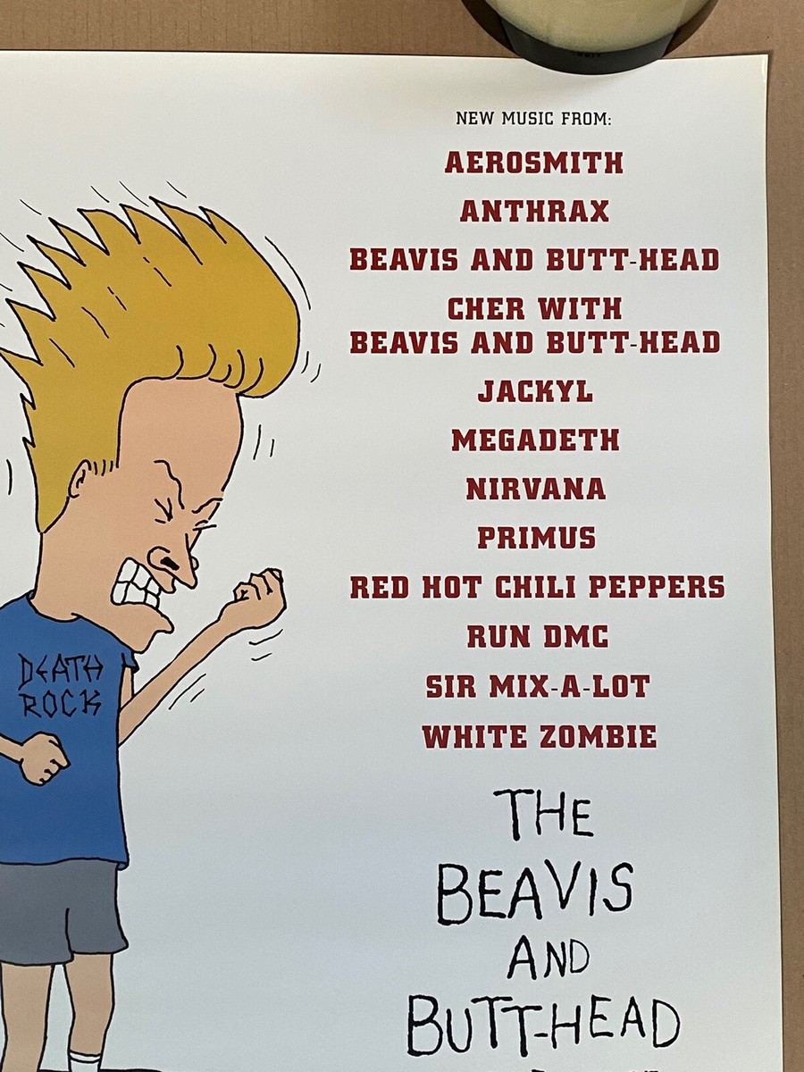 ☆Beavis and Butthead☆ ポスター　Vintage MTV Beavis and Butt-Head Wrecked Bedroom MTV Network 1993