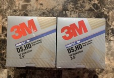 Set Of 2- 3M Imation Diskettes 3.5 10 per package Double Sided High Density