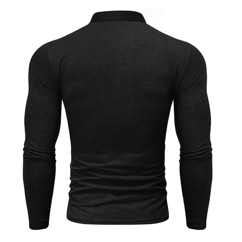 Men's Turtleneck Pullover Long Sleeve Jumper Tops Warm Casual Slim Fit AU - Picture 29 of 114
