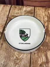 Registered Family Crests Dublin Ireland O'Callaghan ashtray
