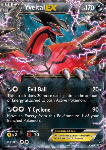 yveltal ex xy promo 8 mint ultra rare pokemon card *free