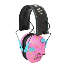 Walkers Razor Slim Electronic Pink Sprinkles Muff with Full Range Speakers