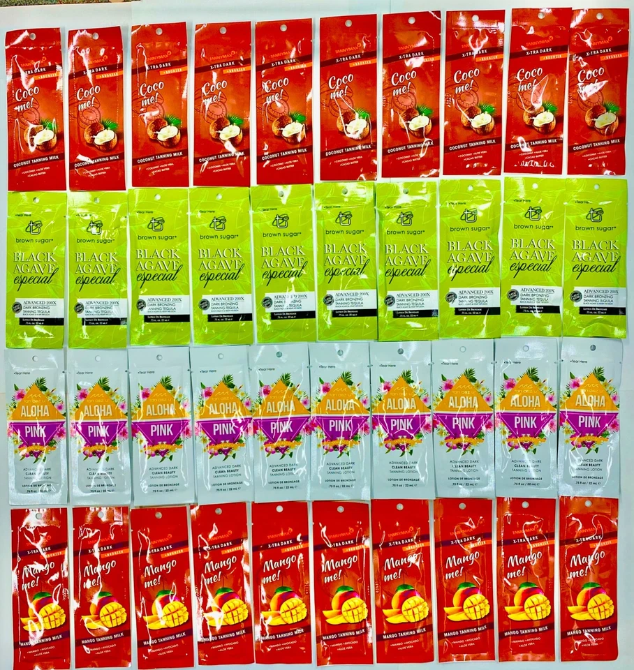 PRO TAN , TANNYMAX , TAN INCORPORATED WHOLESALE JOB LOT SUNBED TANNING LOTION CREAM SACHETS NON TINGLE PROTAN/TAN INC