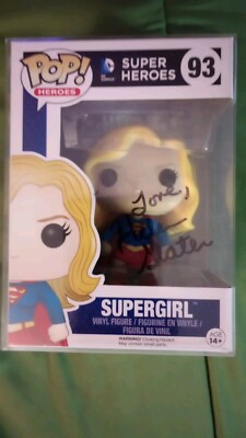 DC Comics Superheroes  Supergirl Funko Pop # 93, Signed By Helen Slater 