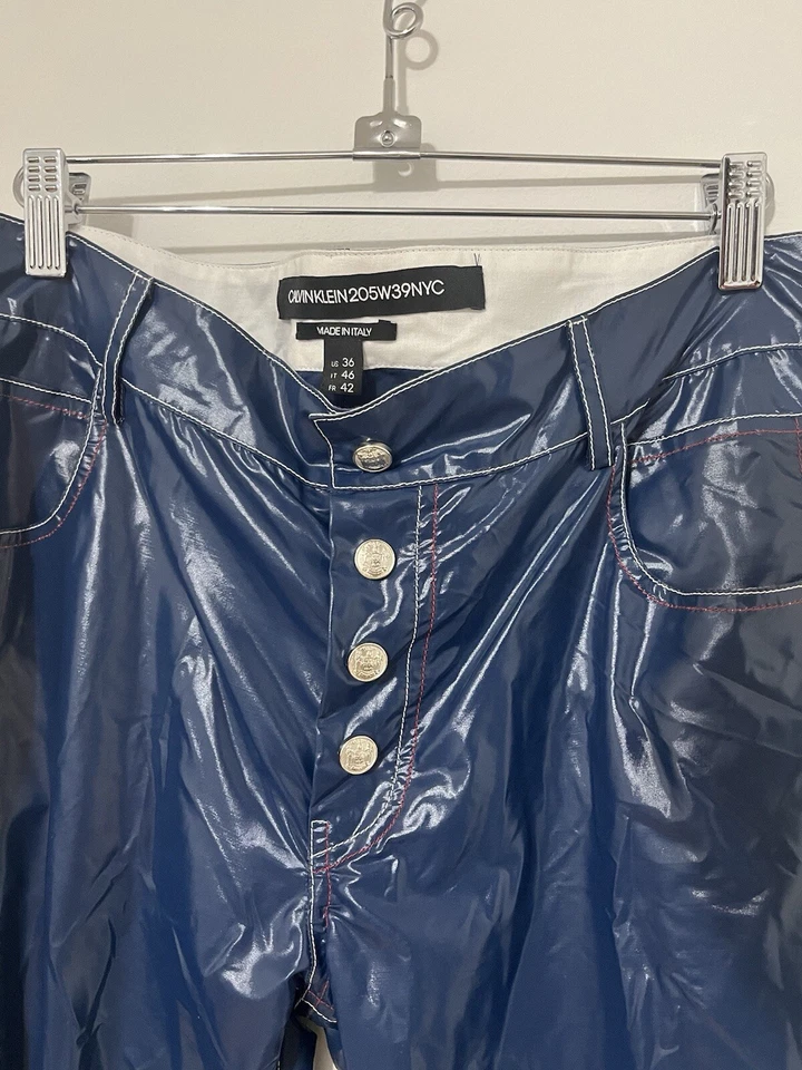 CALVIN KLEIN 205W39NYC Polyamide 5 Pocket Pants Made in Italy AW 18/19 Sample - Image 3 of 4