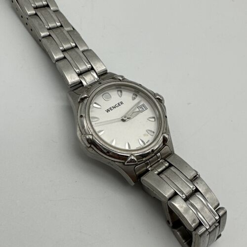 Wenger Swiss Made Watch 7023X Stainless Steel 30mm Women's, New Battery, Working - Picture 4 of 8