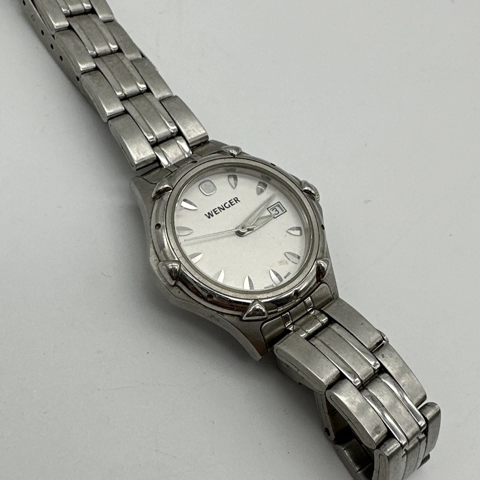 Reloj Wenger Hecho en Suiza 7023X Acero Inoxidable 30mm Mujer, Batería Nueva, Funciona Foto 4 de 4