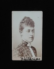 Princess Victoria of The United Kingdom Signed Royal Cabinet Card Photograph CDV