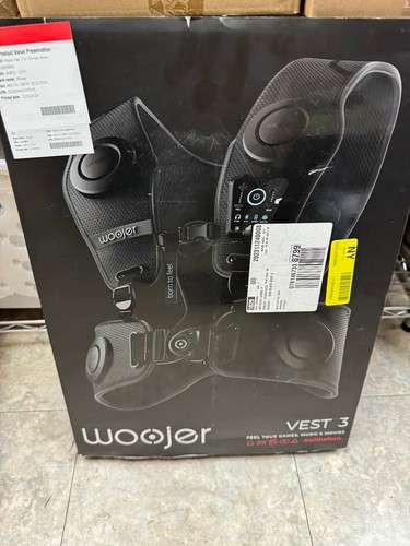 Woojer - Haptic Vest 3 for Games, Music, Movies, VR and Wellness. - Black