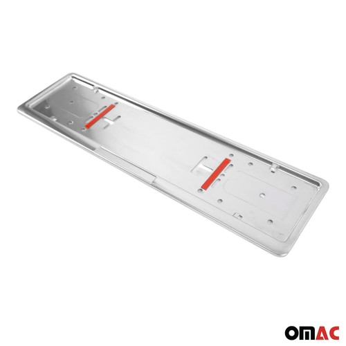Kennzeichenhalter Nummernschildhalter für Peugeot Edelstahl Chrom Silber 2x - Bild 3 von 7