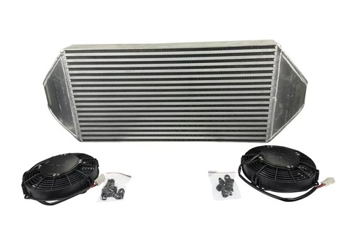 Backdoor Front Mount Intercooler Dual 3" Tucked Full Size Radiator Combo 16AN - Foto 3 di 14