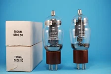 Pair Tronal QE06/50  NOS NIB Tested Pentode Power Output Tubes  807 VT100