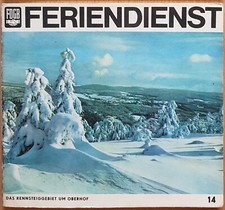 FDGB Feriendienst Nr. 14  Das Rennsteiggebiet um Oberhof, 1966, DDR Reisemagazin