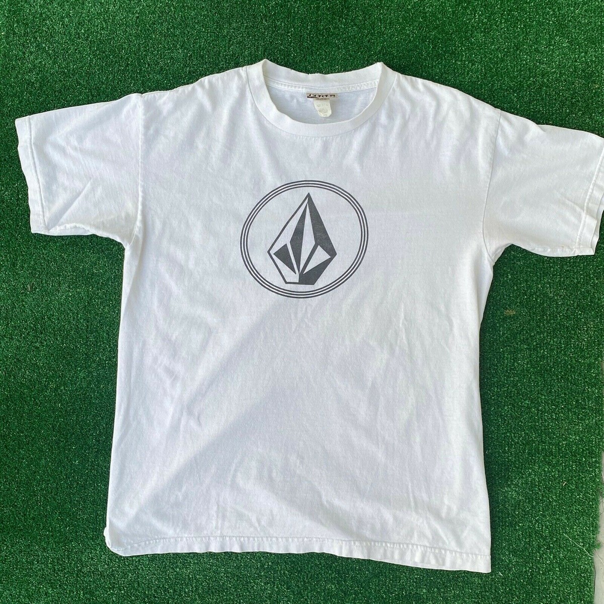 Vintage Men's Volcom Logo White T Shirt Size L | eBay