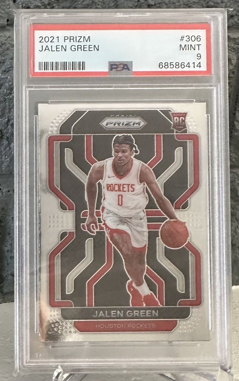 Jalen Green 2021 Panini Prizm #306 Rookie Card PSA 9