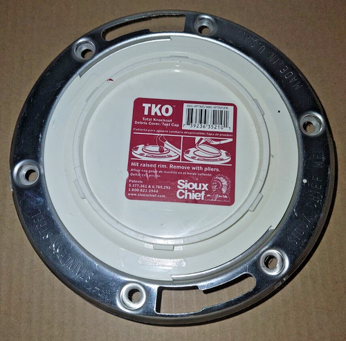 4" Hub Total Knockout Closet Flange w/ Stainless Steel Swivel Ring