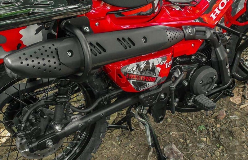 Zeymore Fit For Honda Monkey 125 Z125 (2018-UP) Exhaust Guard Slider Shield Pipe Cover,Exhaust Protector (Black