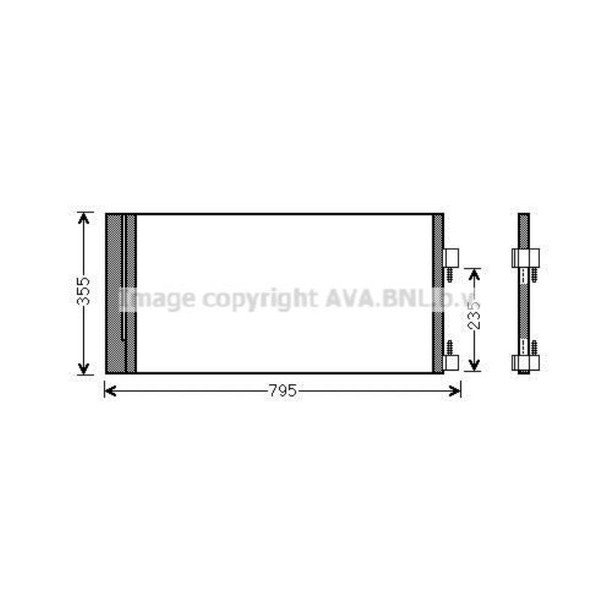 AVA Quality Cooling Kondensator Klimaanlage Mit Trockner FüR Renault Laguna-image