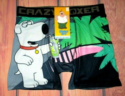 MENS CRAZY BOXER FAMILY GUY BRIAN BOXER BRIEF SIZE L (36/38)