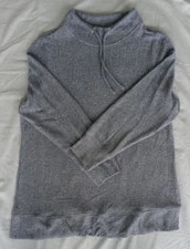 CJ Banks Cowl Neck Blue Textured Long Sleeve Tunic Sweater Women's  1X Stretch