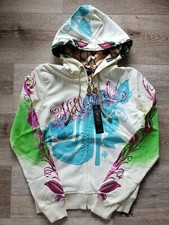 Christian Audigier Ed Hardy Women Vintage Hoodie High Heel White