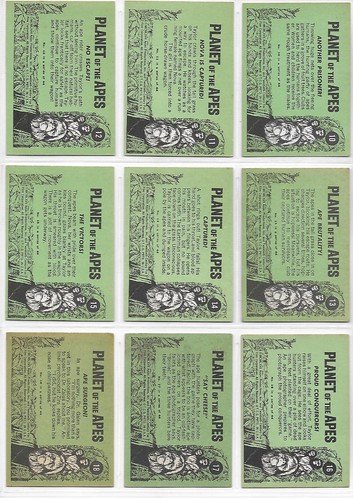 1967 Planet Of The Apes - 44 Card Basic/Base Set - Topps 1969 - Good Condition - Picture 7 of 15
