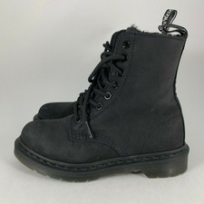 dr martens black suede boots