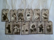 12 Anhänger-Geschenkanhänger-Tags-Vintage-Nostalgie-Weihnachten-20025