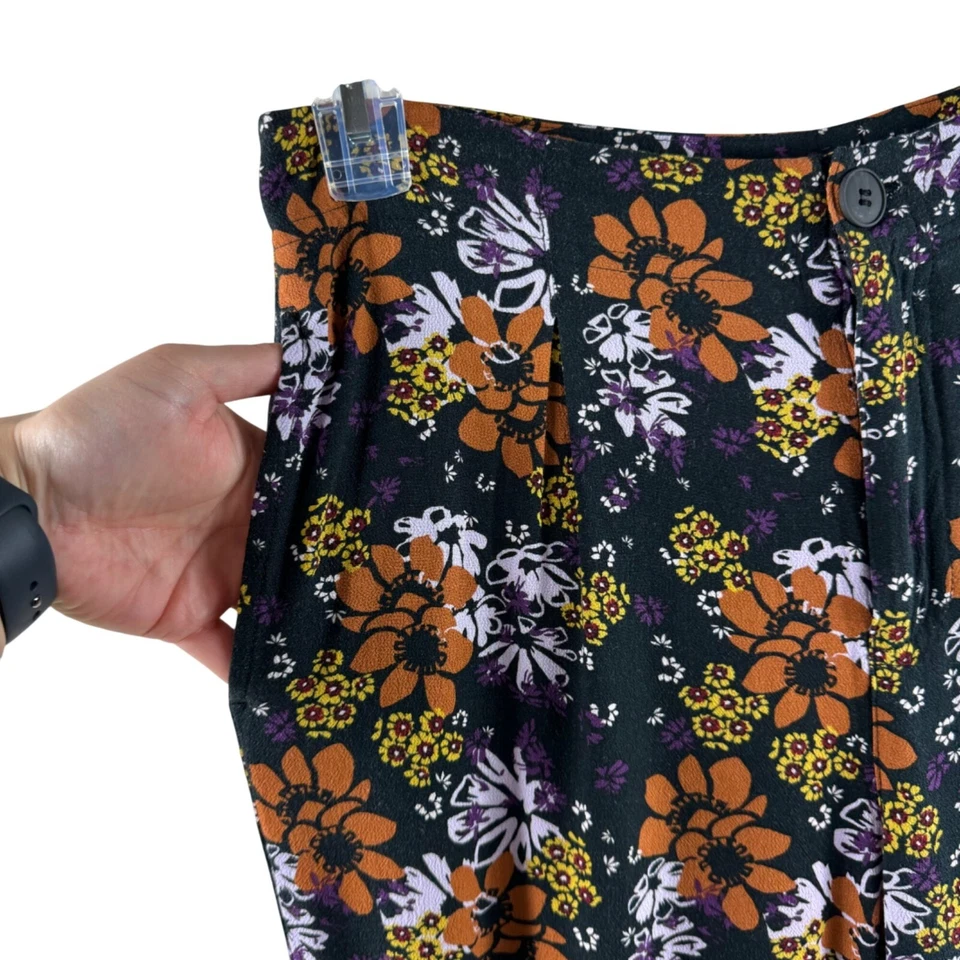 Pantalones acampanados florales de tiro alto Free People Can't Take My Eyes Off Of You pequeños Foto 3 de 4