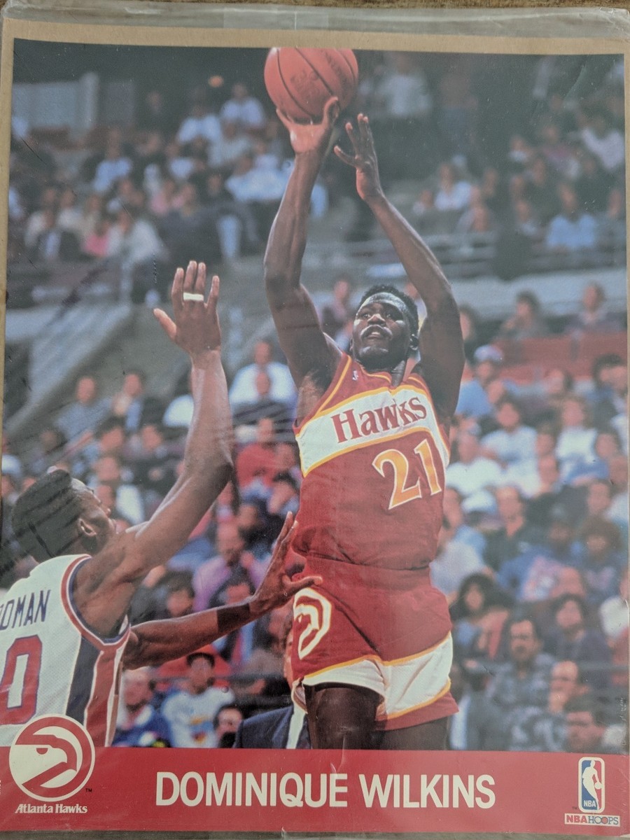 Dominique Wilkins ATLANTA HAWKS NBA Hoops x 10 glossy photo
