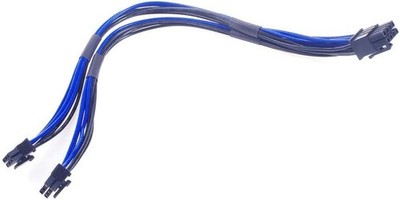 18AWG Dual Mini 6 Pin PCI-e Stecker auf 8 Pin Stecker Y Splitter PCI E Stromkabe