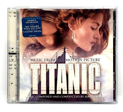 TITANIC SOUNDTRACK CD (1997) COMPOSED & CONDUCTED by JAMES HORNER ~ HYPE LABEL
