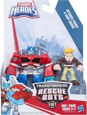 NEW Playskool Heros-Transformers Rescue Bots OPTIMUS PRIME & CODY BURNS Figures