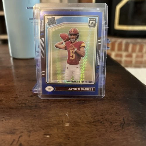 2024 Panini Donruss Optic - Rated Rookie Jayden Daniels #248 Blue Hyper Prizm
