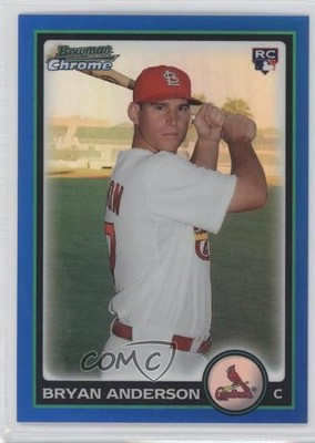 2010 Bowman Draft Chrome Blue Refractor 184/199 Bryan Anderson #BDP47 2u6