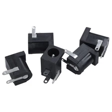 5 Pieces DC 5.5mmx2.1mm  Jack Socket Female Panel Mount Connector W7F32079