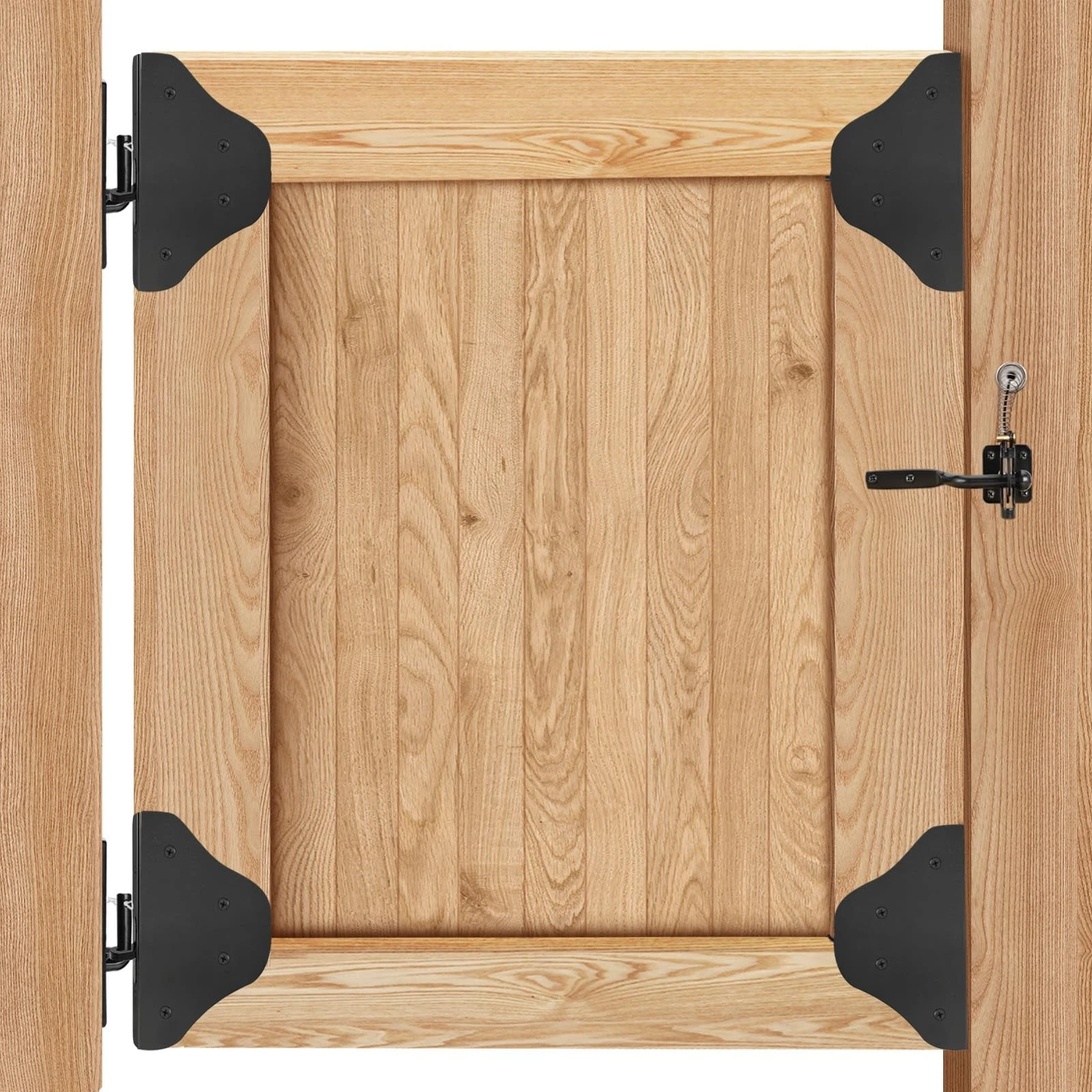 ULTDIYER Anti Sag Gate Frame Kit with Latch - Updated 90 1 set, Black