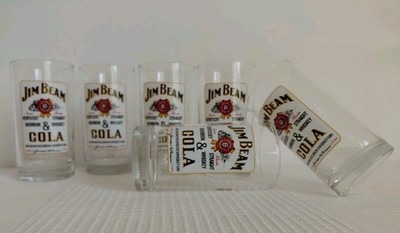 Jim Beam & Cola Gläser, 6 Stück, NEU, 0,1 ml, Whisky, Bourbon 