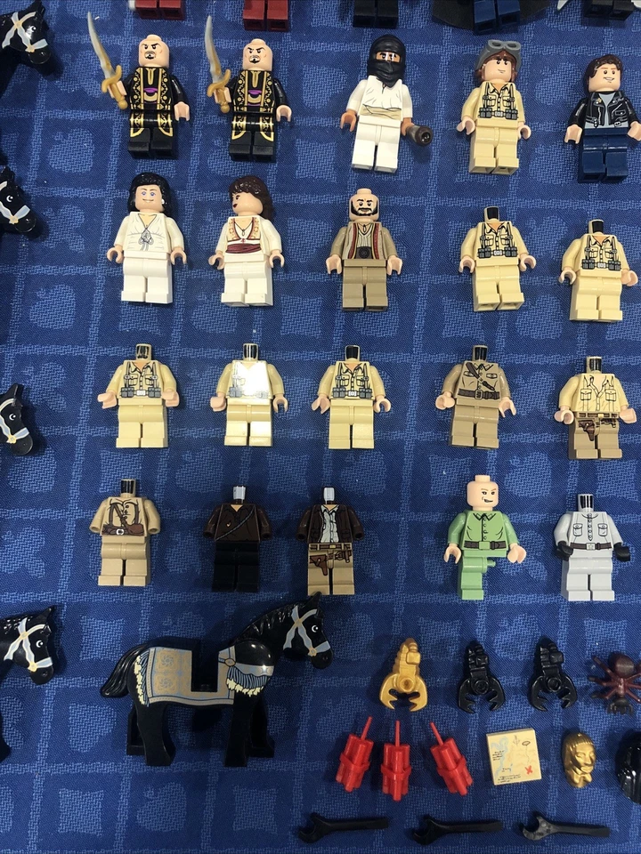 HUGE LEGO MINIFIGURE INDIANA JONES PRINCE OF PERSIA LOT RARE RETIRED CAMEL HORSE - Image 4 of 4