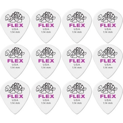 Dunlop Tortex Flex Jazz III XL 1,14 mm Plektren Player Pack 12 Stück | Neu