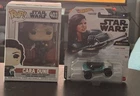 Funko POP! Star Wars The Mandalorian Cara Dune #403 DAMAGED BOX + Hot Wheels Car
