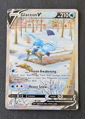 glaceon v pokemon card price Glaceon V Evolving Skies 175/203 Pokemon TCG Sword & Shield Alt Art
