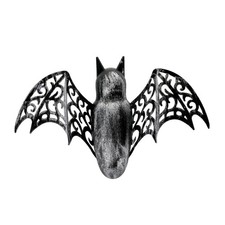 9 in. x 13 in. Plastic Decorative Bat Hallowe...