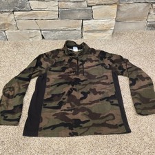 Vintage Camo Starter Quarter Zip Pullover FLEECE Jacket size M 38-40 MENS