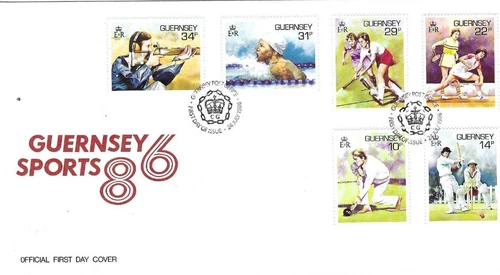 Guernsey Comm/FDC - Guernsey Sports - Guernsey -  1986  (GUE204)