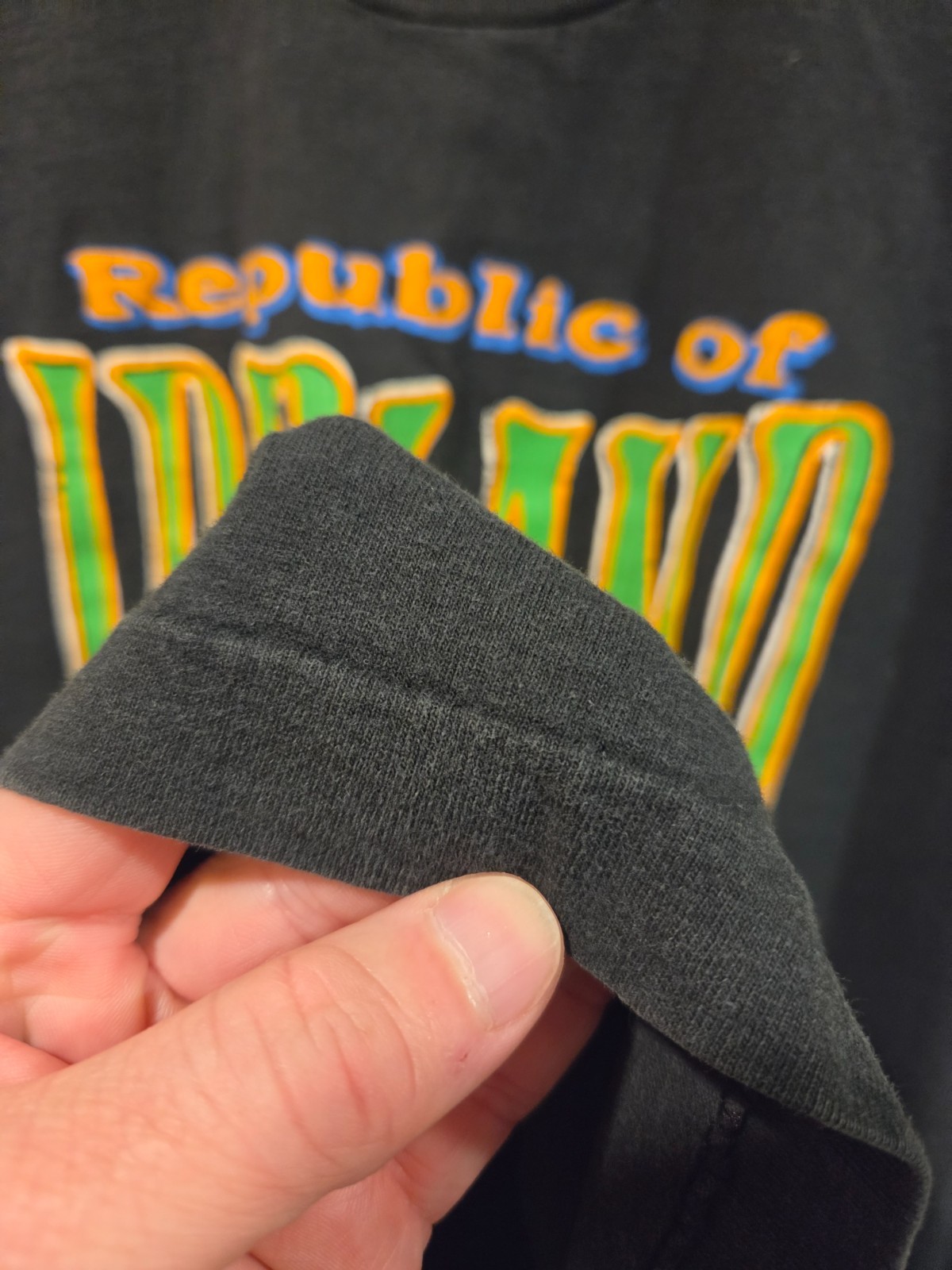 Vintage 90s Republic of Ireland Shirt Tourism Tee Single Stitch XL Black VTG image 4