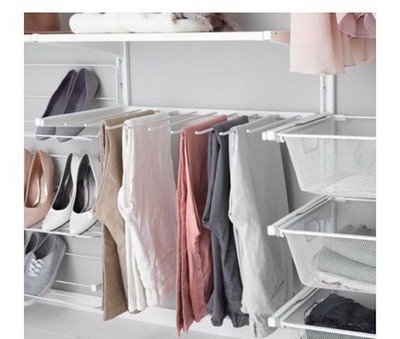 Brand New IKEA BOAXEL Wardrobe White 31 ½'' Pant pants Hanger 504.487.43